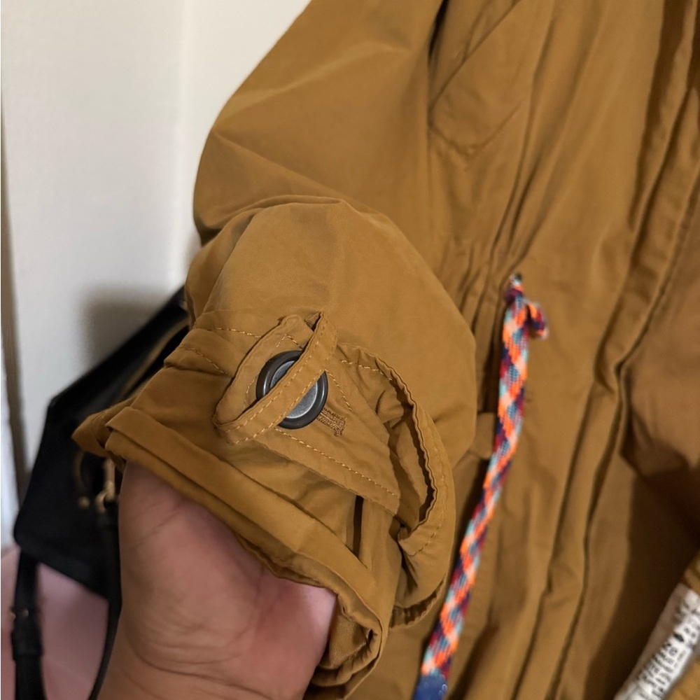 Zara Mustard Hooded Trench Coat - Picture 4 of 9